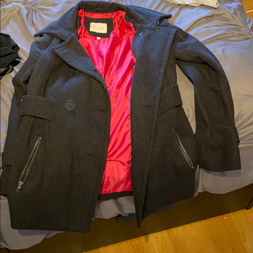 Charcoal Gray Peacoat